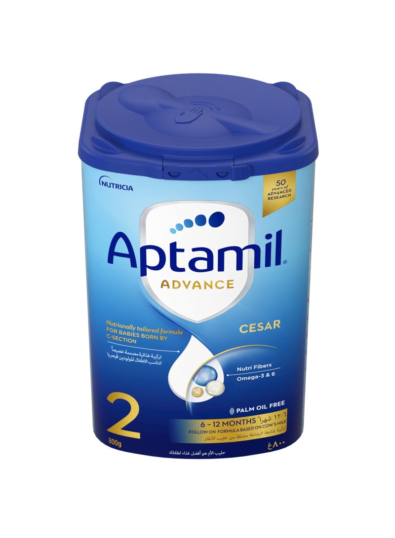 Aptamil Advance Cesar 2 Infant Milk Formula 6-12 months Plain Pack of 6 - Image 3