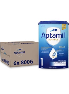 Aptamil Advance Cesar 1 Infant Milk Formula 0-6 months Plain Pack of 6  - Image 1