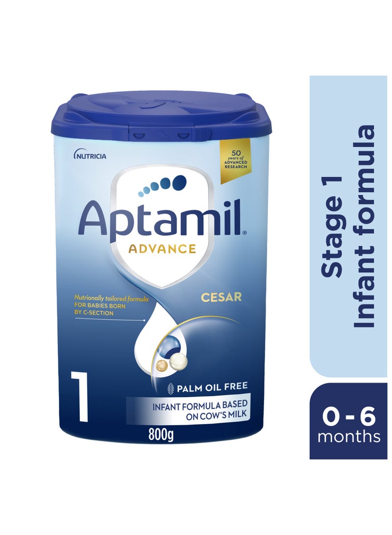 Aptamil Advance Cesar 1 Infant Milk Formula 0-6 months Plain Pack of 6 - Image 5