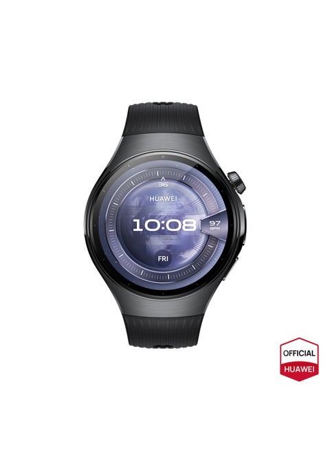 Watch 5 46mm Smartwatch, Multi-sensing X-tap Technology, Real-time Fingertip Blood Oxygen, Health Glance, Esim, Two Battery Modes, Ios and Android, Black black