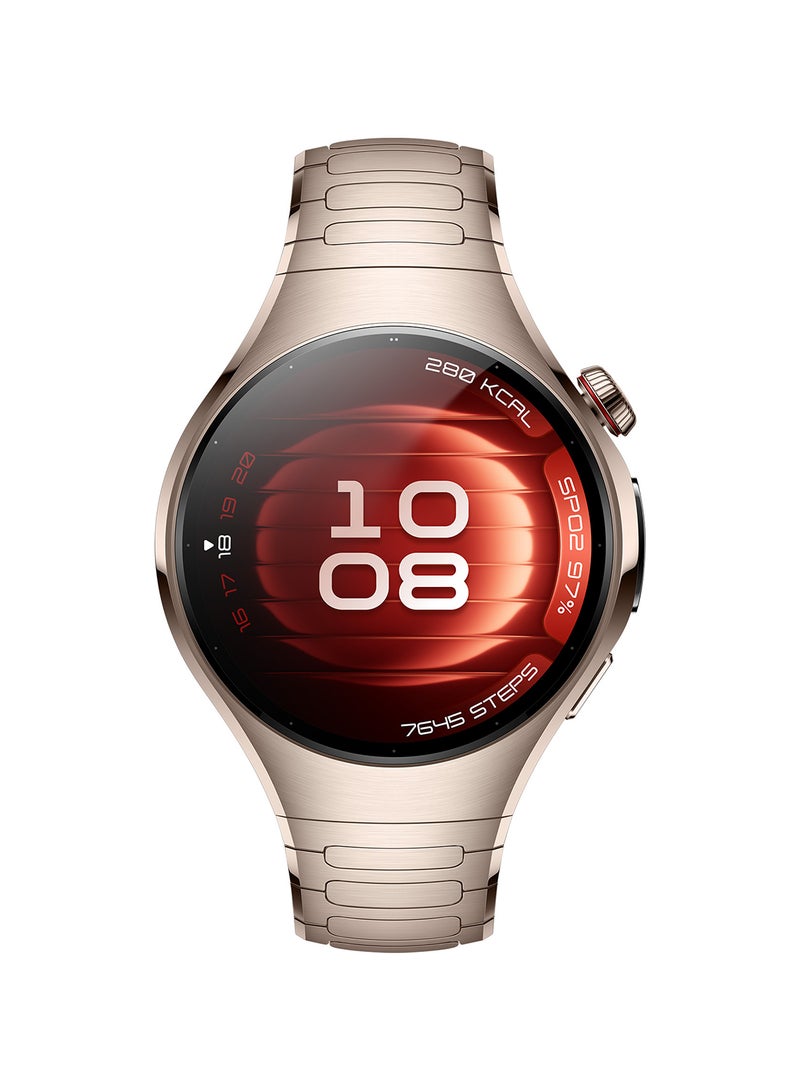 WATCH 5 42mm Smartwatch, Multi-sensing X-TAP technology, Real-Time Fingertip Blood Oxygen, Health Glance, eSIM, Two Battery Modes, iOS And Android + Free FreeBuds 6i + Strap - SandGold
