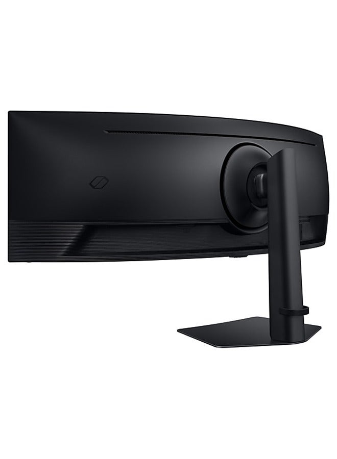Samsung - 49 inch Odyssey G9 Dual QHD 144Hz 1ms Curved (1000R) (32:9) Gaming Monitor, VESA DisplayHDR 600, AMD FreeSync premium Pro, Dual Connect, Auto Source Switch+, height Adjustable, Swivel, G91F LS49FG910EMXUE black - Image 1