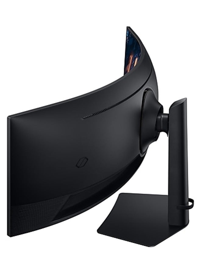 Samsung - 49 inch Odyssey G9 Dual QHD 144Hz 1ms Curved (1000R) (32:9) Gaming Monitor, VESA DisplayHDR 600, AMD FreeSync premium Pro, Dual Connect, Auto Source Switch+, height Adjustable, Swivel, G91F LS49FG910EMXUE black - Image 1