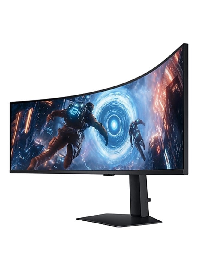 Samsung - 49 inch Odyssey G9 Dual QHD 144Hz 1ms Curved (1000R) (32:9) Gaming Monitor, VESA DisplayHDR 600, AMD FreeSync premium Pro, Dual Connect, Auto Source Switch+, height Adjustable, Swivel, G91F LS49FG910EMXUE black - Image 1