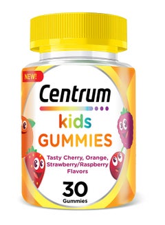 Centrum Multivitamins for Kids, including Vitamin C, D, and Orange & Mixed Berry Flavor, 30 Chewable Multigummies  - Image 1
