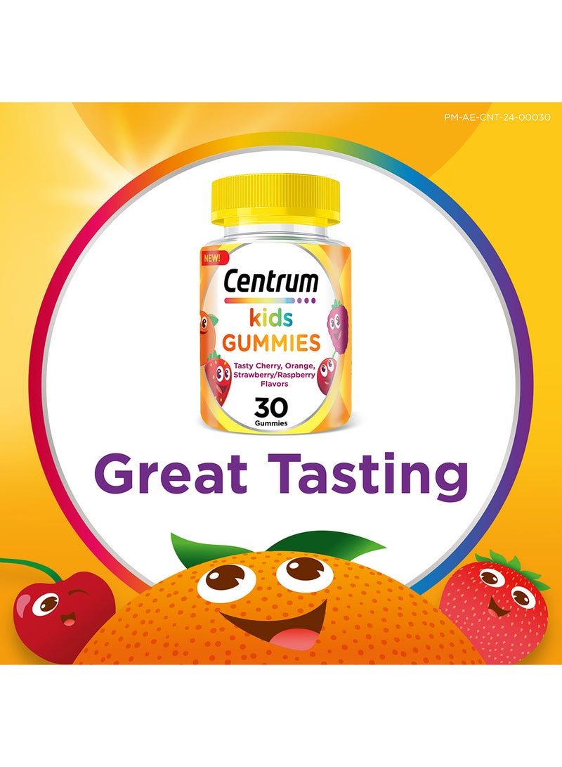 Centrum - Multivitamins for Kids, including Vitamin C, D, and Orange & Mixed Berry Flavor, 30 Chewable Multigummies - Image 1