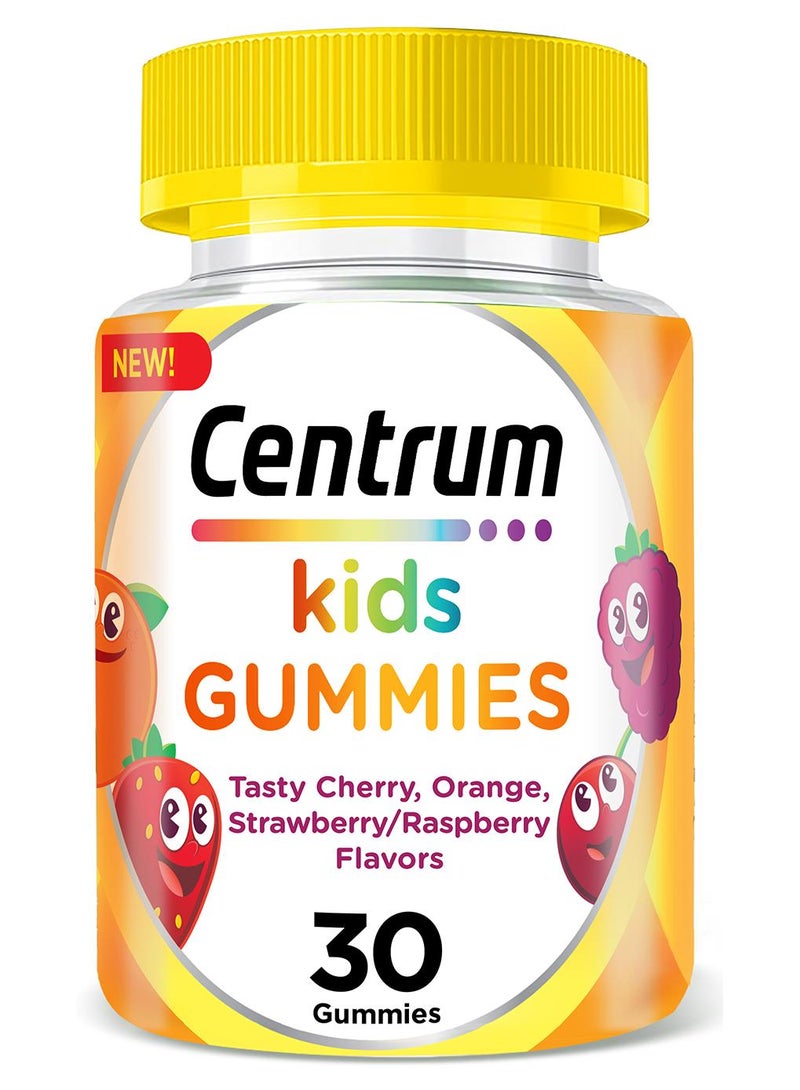 Centrum Multivitamins for Kids, including Vitamin C, D, and Orange & Mixed Berry Flavor, 30 Chewable Multigummies - Image 1