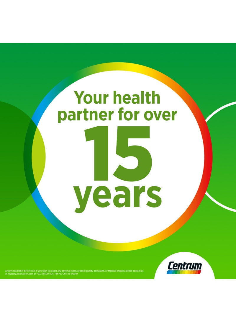 Centrum - A to Zinc supplements for Adults with Vitamin B, C, D, Minerals, Nutrients and Trace Elements, 100 tablets - Image 1