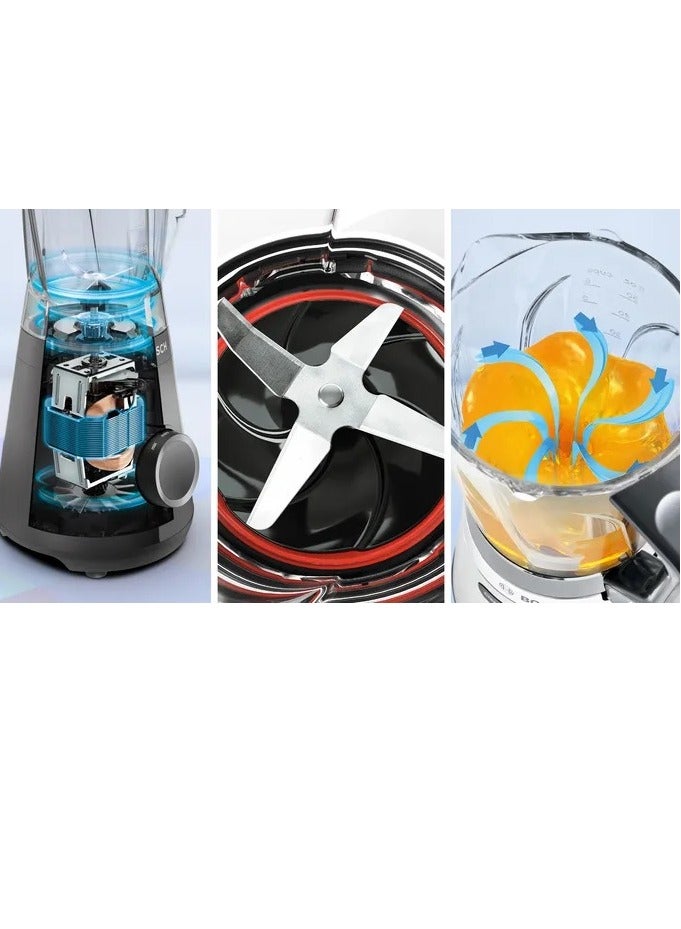 بوش Stand Mixer 1200 W Series 4 Blade Design 4 Wing, Stainless Steel, Speed Levels 2 2 L 1200 W MMB6172B Black  - Image 4