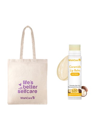 Free Wishcare lip balm and tote bag