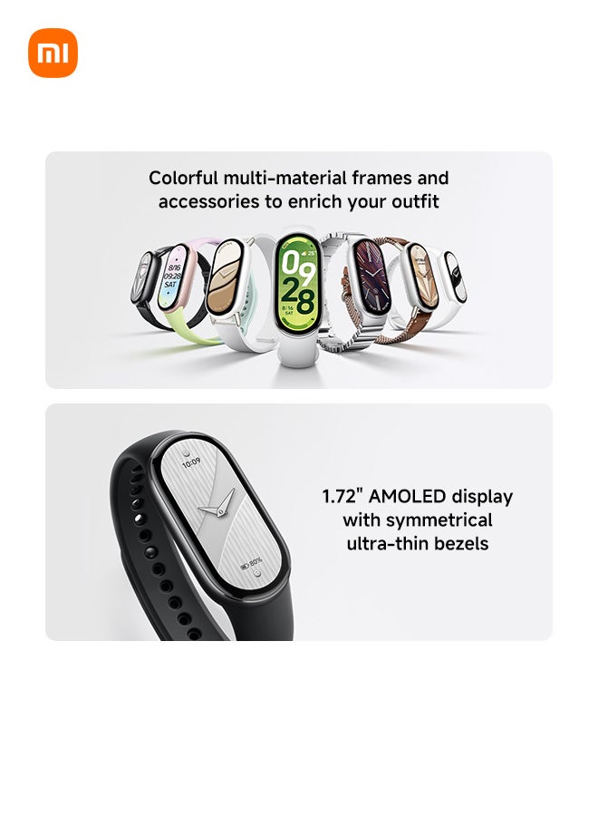 Xiaomi Smart Band 10 | 1.72'' AMOLED Display | Touchscreen, Multisport Tracker, Activity Tracker, Heart Rate Monitor | Upto 21 Days Battery Life Midnight Black - Image 4