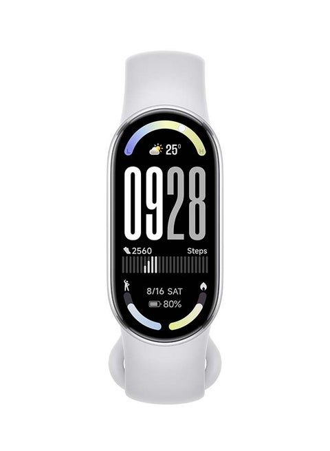 Xiaomi Smart Band 10 | 1.72'' AMOLED Display | Touchscreen, Multisport Tracker, Activity Tracker, Heart Rate Monitor | Upto 21 Days Battery Life Glacier Silver Glacier Silver