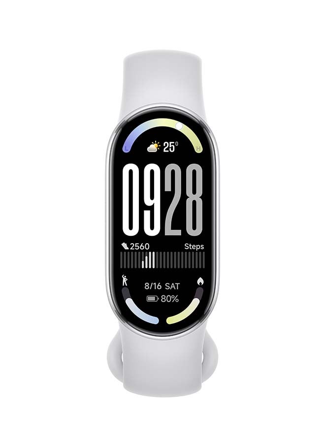 Xiaomi Smart Band 10 | 1.72'' AMOLED Display | Touchscreen, Multisport Tracker, Activity Tracker, Heart Rate Monitor | Upto 21 Days Battery Life Glacier Silver Glacier Silver