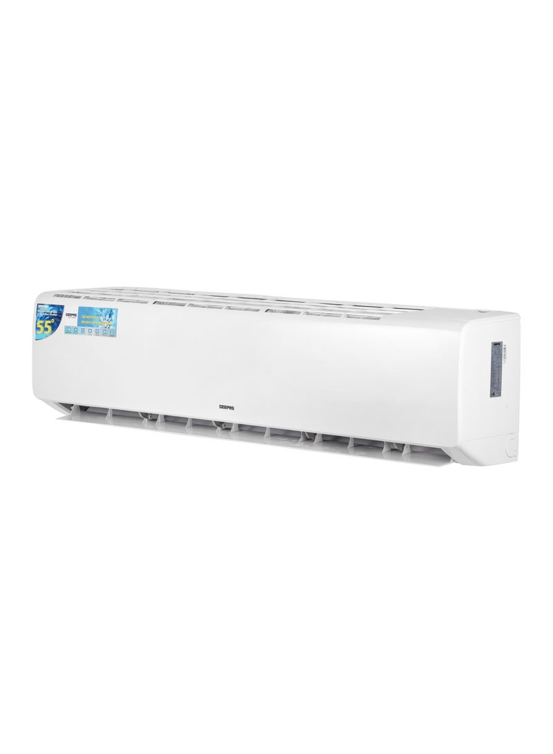 جيباس - 3.0 TON Split Air Conditioner | 33000 BTU with LED Display, 4D Airflow, with Auto Restart Function and Golden Fin Technology| Ideal for Home and Office, Hotel Rooms, Lounges, Reception Areas, etc | Piston Compressor GACSP368CA White - Image 1
