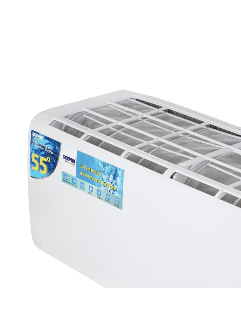 جيباس 2.5 TON Split Air Conditioner 32000 BTU | LED Display 4D Airflow, with Auto Restart Function and Golden Fin Technology| Ideal for Home and Office, Hotel Rooms, Lounges, Reception Areas, etc | 5 Years Compressor Warranty GACSP308CA White  - Image 3