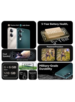 vivo Y29s AI 5G (Titanium Gold 6+6GB RAM, 128GB) 5500mAh| 50MP Camera | 6.74 HD+ Display| IP64, SGS Military-Grade | Dual Speakers | Online Exclusive Bundle:TWS Earbuds & 24M Warranty - Middle East Version  - Image 2