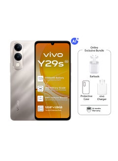 vivo Y29s AI 5G (Titanium Gold 6+6GB RAM, 128GB) 5500mAh| 50MP Camera | 6.74 HD+ Display| IP64, SGS Military-Grade | Dual Speakers | Online Exclusive Bundle:TWS Earbuds & 24M Warranty - Middle East Version  - Image 1