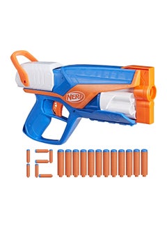 NERF Hasbro Nerf N Series Agility Blaster, 12 N1 Darts Compatible Only N Series Blasters, 6 Dart Drum, Kids Outdoor Games  - Image 1