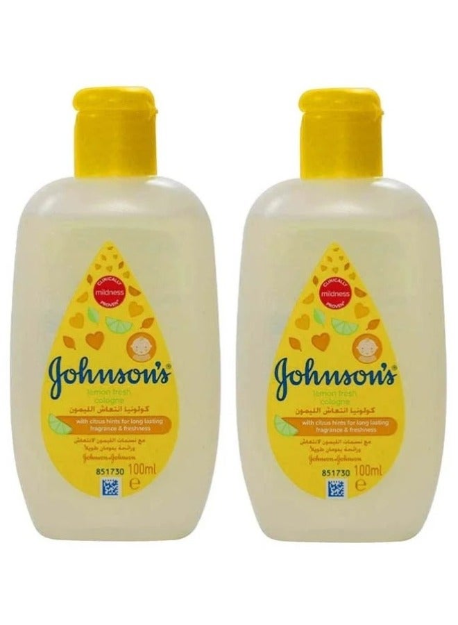 2 Pcs Lemon Fresh Cologne 100 Ml