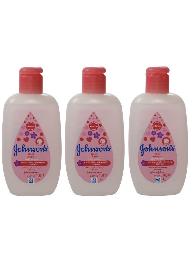 جونسون 3 Pcs Floral Cologne 100Ml  - Image 1