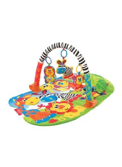 Safari Super Gym - 5-in-1 Baby Play Mat for Developmental Activities - Interactive, Comfortable & Versatile Playmat for Infants 0-6 Months, Multicolour