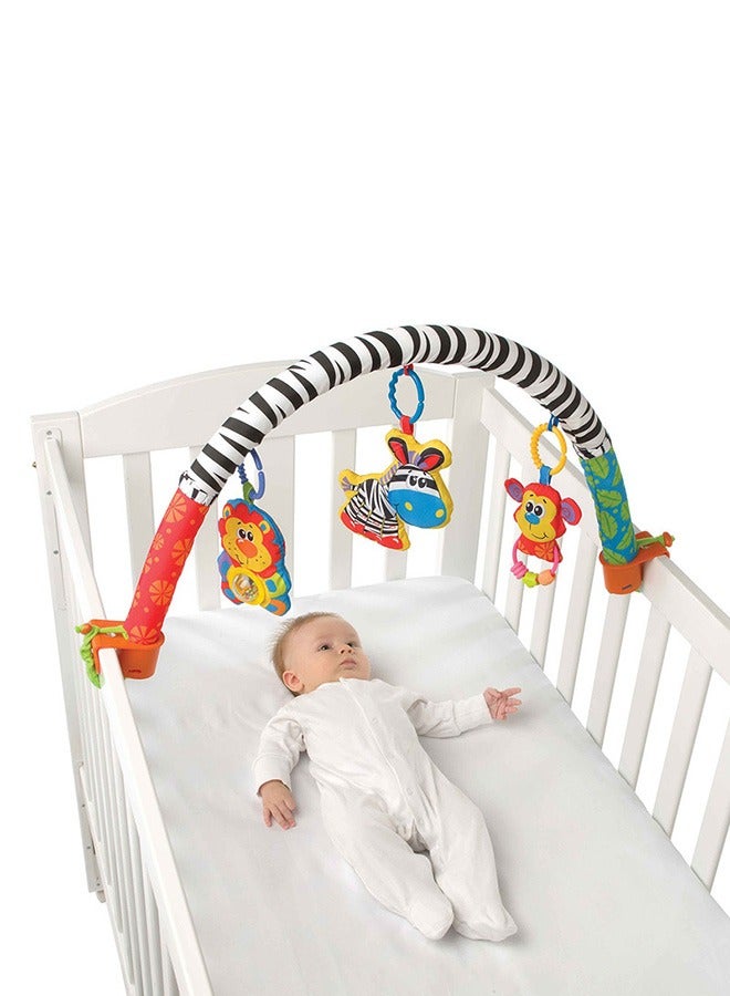 playgro - Safari Super Gym - 5-in-1 Baby Play Mat for Developmental Activities - Interactive, Comfortable & Versatile Playmat for Infants 0-6 Months, Multicolour - Image 1