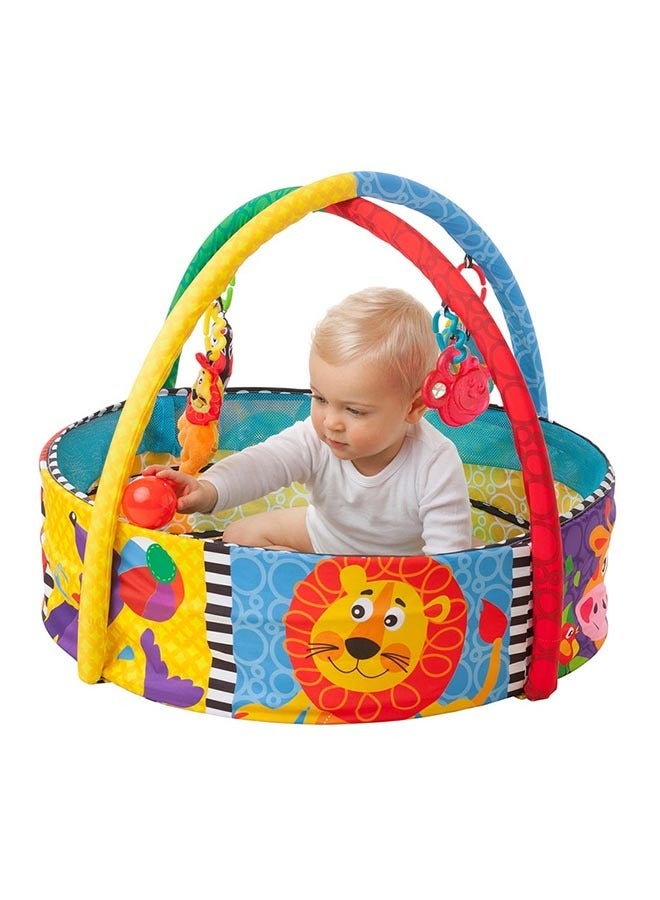 playgro Ball Playnest Activity Gym, 5-in-1 Baby Play Gym with Colourful Balls & Hanging Toys, Stimulating Baby's Senses, Detachable Mirror & Teether, Ideal for Newborns & Infants, Multicolor - Image 5