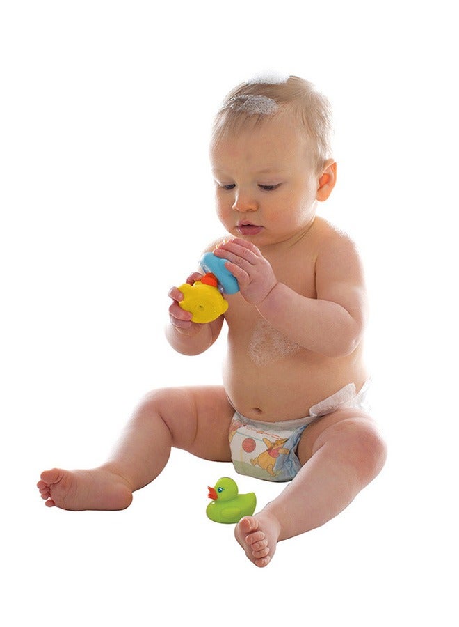 playgro Bright Baby Squeaky Clean Duckies, Bath Time Fun, Fully Sealed, Enhances Motor Skills, Easy to Clean, From 3 Months, Unisex, Colorful Variety  - Image 1