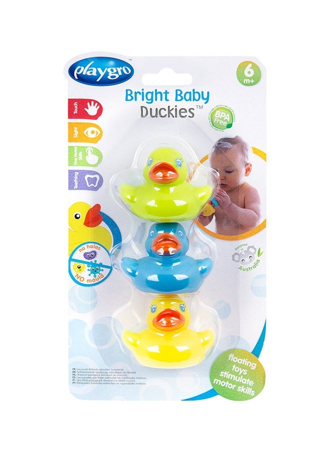 playgro Bright Baby Squeaky Clean Duckies, Bath Time Fun, Fully Sealed, Enhances Motor Skills, Easy to Clean, From 3 Months, Unisex, Colorful Variety  - Image 3