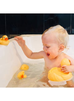 playgro Floating Duckie Family Bath Set, Sealed Design, Tactile Interaction, Easy to Clean, Fun Bathtime, From 3 Months, Unisex, Vibrant Multi-Color  - Image 3