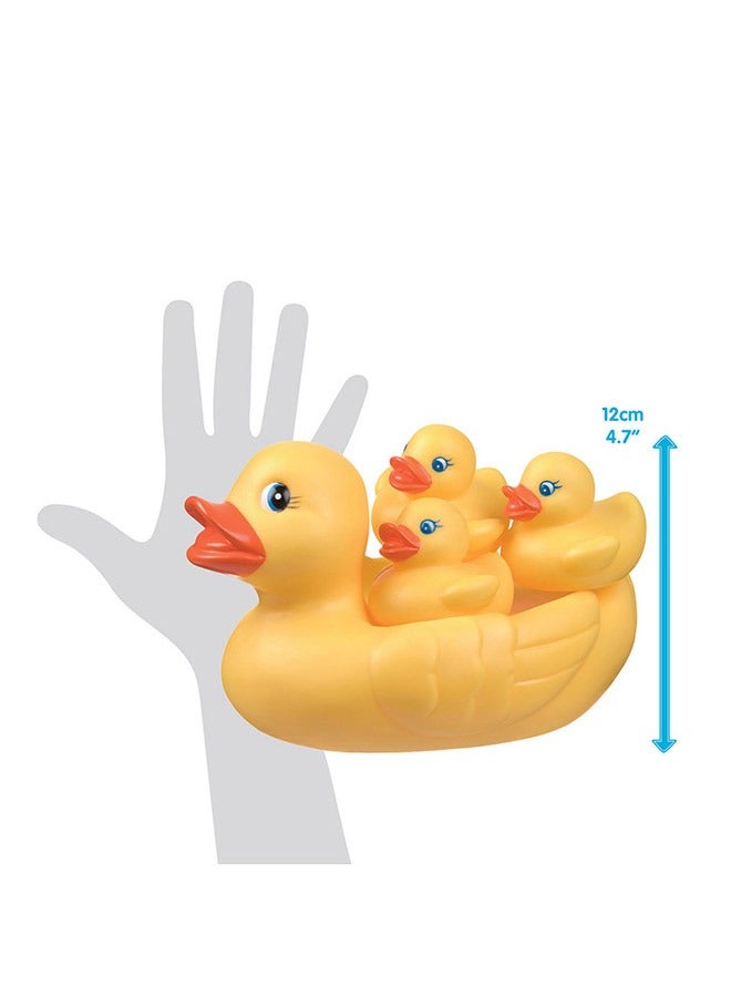 بلاي غرو - Floating Duckie Family Bath Set, Sealed Design, Tactile Interaction, Easy to Clean, Fun Bathtime, From 3 Months, Unisex, Vibrant Multi-Color - Image 1