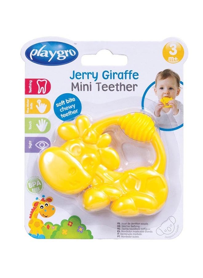 playgro Jerry Giraffe Mini Teether, Water-Filled Cooling, Textured Surface, Easy Grip, Hygienic Design, From 3 Months, Unisex, Multi-Color  - Image 5