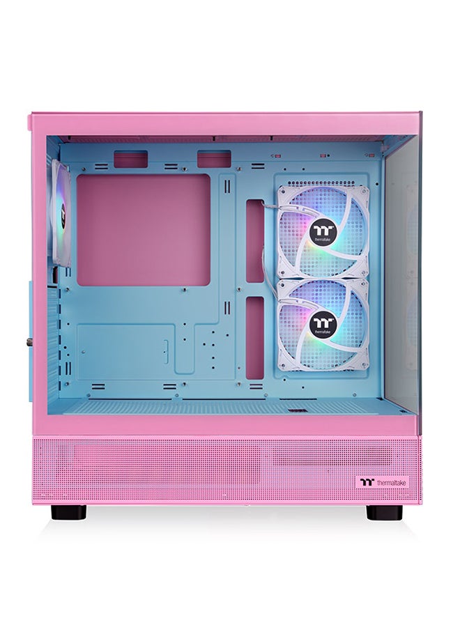 ثيرمال تيك - View 270 Plus TG ARGB Bubble Pink Mid Tower Chassis - E-ATX, Tempered Glass Front & Left Panels, 3 x 120mm ARGB Fans, USB 3.0 & Type-C Ports, Full-Length PSU Cover, Customizable ARGB Lighting, Supports up to 9 Fans | CA-1Y7-00MAWN-00 - Image 1