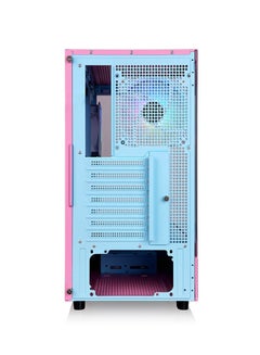 ثيرمال تيك View 270 Plus TG ARGB Bubble Pink Mid Tower Chassis - E-ATX, Tempered Glass Front & Left Panels, 3 x 120mm ARGB Fans, USB 3.0 & Type-C Ports, Full-Length PSU Cover, Customizable ARGB Lighting, Supports up to 9 Fans | CA-1Y7-00MAWN-00  - Image 5