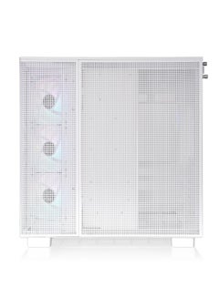 ثيرمال تيك View 380 XL TG ARGB Mid Tower Chassis (Snow White) - Dual Chamber Design, Tempered Glass Panels, 4x 120mm ARGB Fans, 360mm Radiator Support, GPU Anti-Sag Brace, 3x 2.5" SSD + 1x 3.5" HDD, USB 3.2 Type-C, Premium Cooling & Cable Management | CA-11E-00M6WN-00  - Image 4