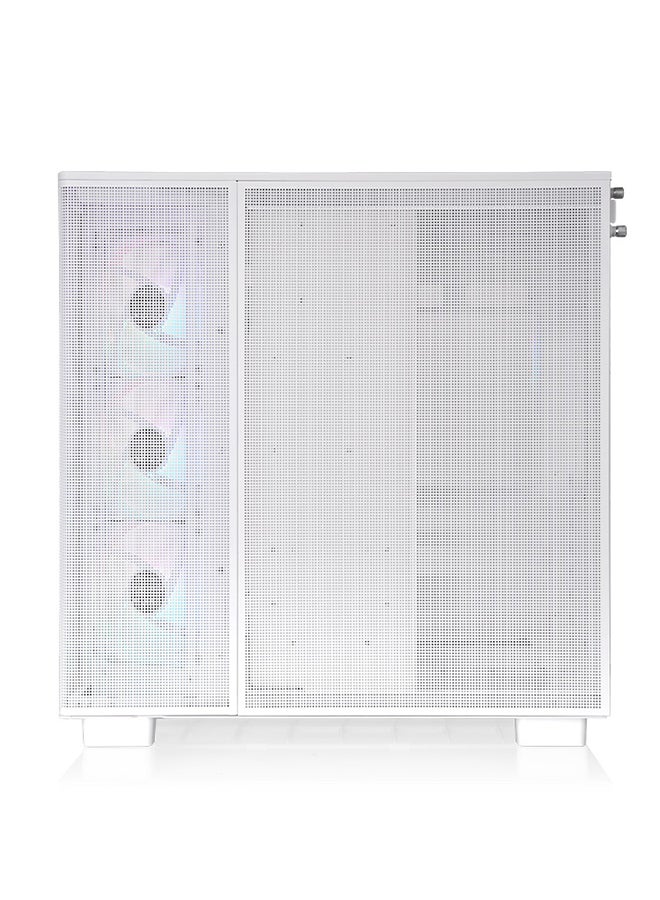 ثيرمال تيك - View 380 XL TG ARGB Mid Tower Chassis (Snow White) - Dual Chamber Design, Tempered Glass Panels, 4x 120mm ARGB Fans, 360mm Radiator Support, GPU Anti-Sag Brace, 3x 2.5" SSD + 1x 3.5" HDD, USB 3.2 Type-C, Premium Cooling & Cable Management | CA-11E-00M6WN-00 - Image 1