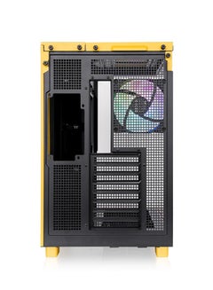 ثيرمال تيك View 380 XL TG ARGB Mid Tower Chassis (Bumblebee Yellow) - Dual Chamber Design, Tempered Glass Panels, 4x 120mm ARGB Fans, 360mm Radiator Support, GPU Anti-Sag Brace, 3x 2.5" SSD + 1x 3.5" HDD, USB 3.2 Type-C, High Performance Cooling & Cable Management | CA-11E-00M4WN-00  - Image 5