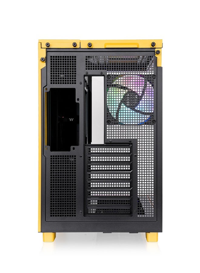Thermaltake View 380 XL TG ARGB Mid Tower Chassis (Bumblebee Yellow) - Dual Chamber Design, Tempered Glass Panels, 4x 120mm ARGB Fans, 360mm Radiator Support, GPU Anti-Sag Brace, 3x 2.5" SSD + 1x 3.5" HDD, USB 3.2 Type-C, High Performance Cooling & Cable Management | CA-11E-00M4WN-00  - Image 5