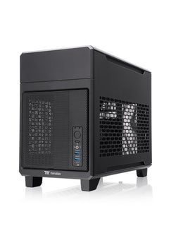 ثيرمال تيك TR100 Mini Tower Chassis (Black) - Modular Design, Compatible with Mini ITX Motherboards, Supports GPUs up to 360mm, Optional 3.9" LCD Screen, Top/Side Dust Filters, Supports SFX/SFX-L PSUs, Multiple Cooling Options, Compact and Travel-Friendly Design | CA-11A-00S1NN-00  - Image 3