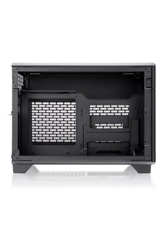 ثيرمال تيك TR100 Mini Tower Chassis (Black) - Modular Design, Compatible with Mini ITX Motherboards, Supports GPUs up to 360mm, Optional 3.9" LCD Screen, Top/Side Dust Filters, Supports SFX/SFX-L PSUs, Multiple Cooling Options, Compact and Travel-Friendly Design | CA-11A-00S1NN-00  - Image 5