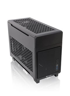 ثيرمال تيك TR100 Mini Tower Chassis (Black) - Modular Design, Compatible with Mini ITX Motherboards, Supports GPUs up to 360mm, Optional 3.9" LCD Screen, Top/Side Dust Filters, Supports SFX/SFX-L PSUs, Multiple Cooling Options, Compact and Travel-Friendly Design | CA-11A-00S1NN-00  - Image 4