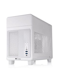 ثيرمال تيك TR100 Mini Tower Chassis (Snow White) - Modular Design, Compatible with Mini ITX Motherboards, Supports GPUs up to 360mm, Optional 3.9" LCD Screen, Top/Side Dust Filters, Supports SFX/SFX-L PSUs, Multiple Cooling Options, Compact and Travel-Friendly Design | CA-11A-00S6NN-00  - Image 3