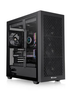 ثيرمال تيك AX500 Full Tower ATX Chassis – E-ATX/SSI-EEB Support, Hidden-Connector Compatible (ASUS BTF, MSI Project Zero, Gigabyte Stealth), Dual 420mm Radiator Support, Up to 14x120mm or 9x140mm Fans, 4x CT140 Pre-Installed, Tempered Glass Panels, 8 Expansion Slots, 5x3.5” HDD & 6x2.5” SSD Bays, USB 3.2 Gen 2 Type-C, USB 3.0, HD Audio, Dust Filters, Black | CA-11D-00F1WN-00  - Image 1