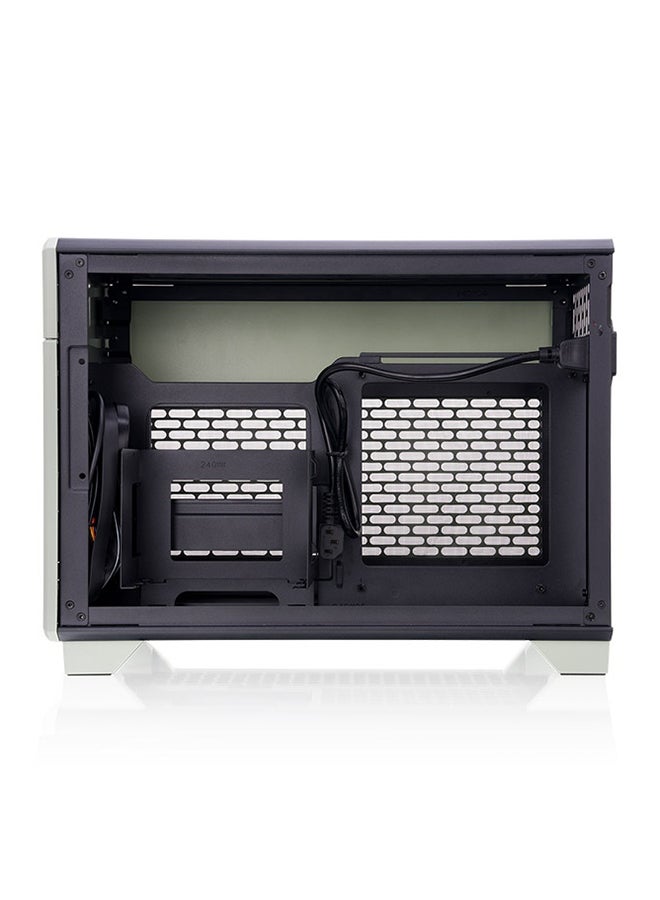 Thermaltake TR100 Matcha Green Mini Tower Chassis, Mini-ITX, SPCC Steel, 2 x USB 3.0, 1 x USB 3.2 Gen 2 Type-C, 3 Expansion Slots, Top Fan & Radiator Support (240mm/280mm), 360mm GPU Compatibility, SFX Power Supply, Modular Design with Magnetic Panels, Optional LCD Screen Kit, Dust Filters, Travel-Ready | CA-11A-00SENN-00  - Image 5