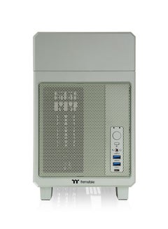 ثيرمال تيك TR100 Matcha Green Mini Tower Chassis, Mini-ITX, SPCC Steel, 2 x USB 3.0, 1 x USB 3.2 Gen 2 Type-C, 3 Expansion Slots, Top Fan & Radiator Support (240mm/280mm), 360mm GPU Compatibility, SFX Power Supply, Modular Design with Magnetic Panels, Optional LCD Screen Kit, Dust Filters, Travel-Ready | CA-11A-00SENN-00  - Image 3