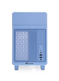 ثيرمال تيك TR100 Hydrangea Blue Mini Tower Chassis - Compact Dual-Chamber Design, Supports Mini-ITX Motherboards, Up to 360mm GPU, 240/280mm Top Radiator, SFX PSU, 2 x USB 3.0, USB Type-C, 1 x 120mm/140mm Fan Support, Optional 3.9" LCD Screen, Magnetic Panels, Travel Trunk Compatible | CA-11A-00SFNN-00  - Image 4