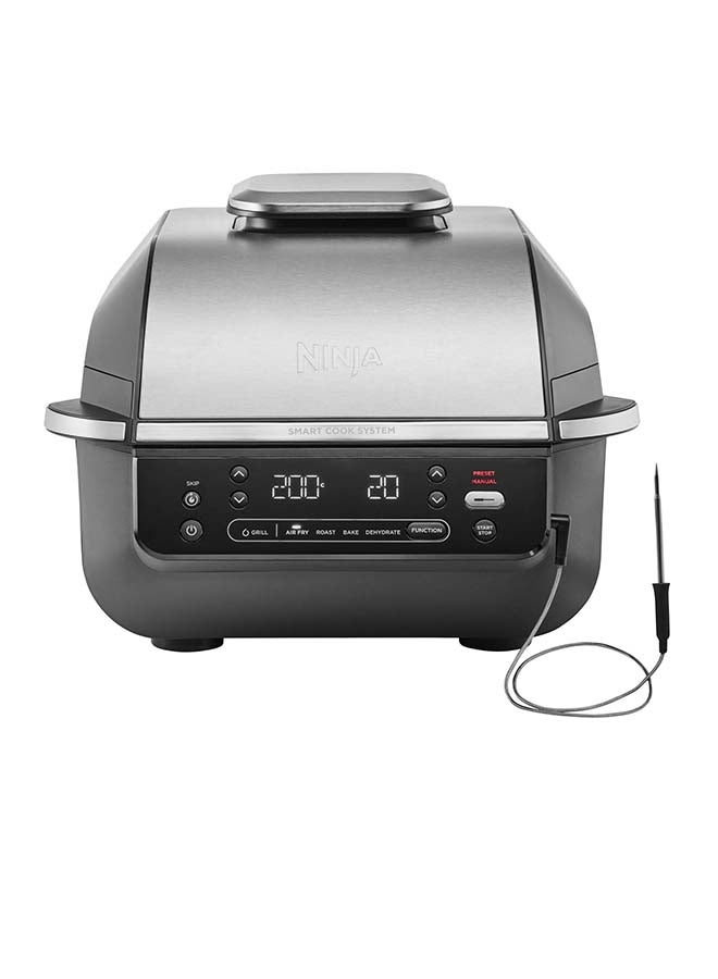 نينجا Foodi Grill Air Fryer 5 In 1 5.7 L 1 W EG351ME Black/Silver  - Image 1