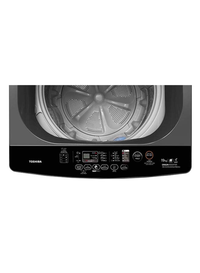 توشيبا Top Load Washer 19KG Glass Lid Silver AW-DUHN2000QUPBB(SG) silver  - Image 4
