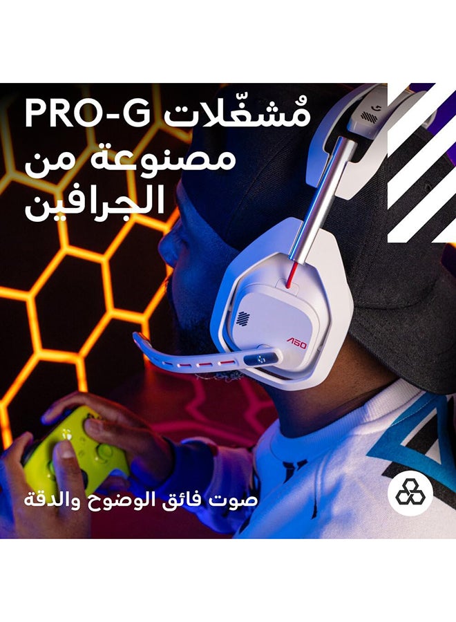 أسترو سماعة ألعاب لاسلكية A50 LIGHTSPEED + محطة قاعدة بيضاء - Image 3