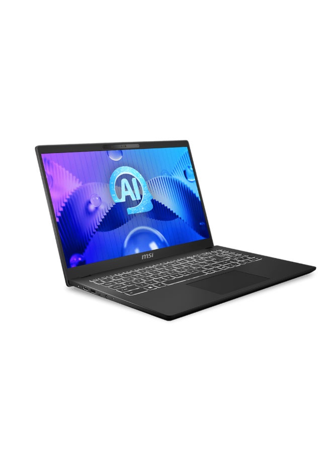 MSI Modern 15 H AI C2HMG Laptop With 15.6-Inch  Display, Core Ultra 5 225H Processor/16GB RAM/512GB SSD/Intel Arc Graphics/Windows 11 Home English/Arabic Classic Black  - Image 2